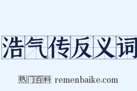浩气传反义词是什么意思的图片